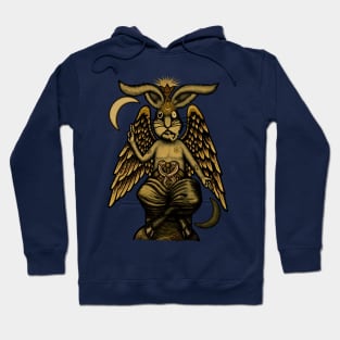 Rabphomet Occult Rabbit Baphomet Hoodie